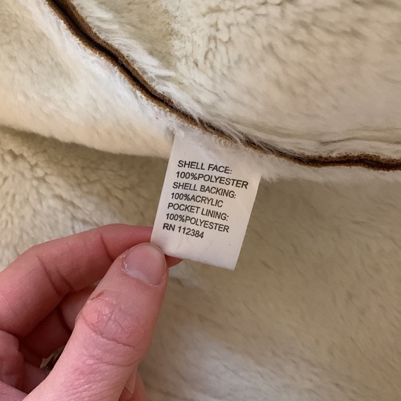 Calvin Klein Suede Fur Jacket - Picture 10 of 10